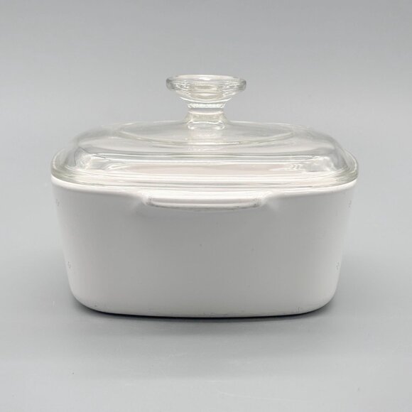 Vintage Corning Ware Country Cornflower A-1.5-B Square Casserole Dish with Lid - Picture 3 of 7